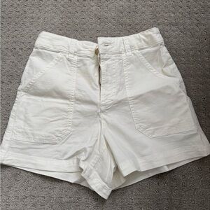 Marine Layer Cream High Waist Shorts
